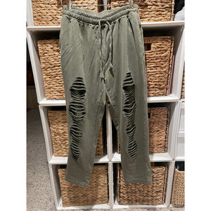 Women's Ripped Distressed Pants-Twenty5A Made in Italy. Size M